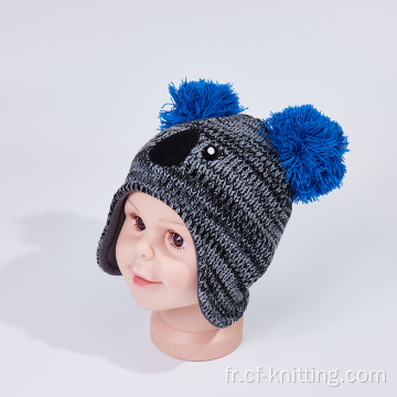 Capes de bonnet en tricot sur mesure pour les enfants